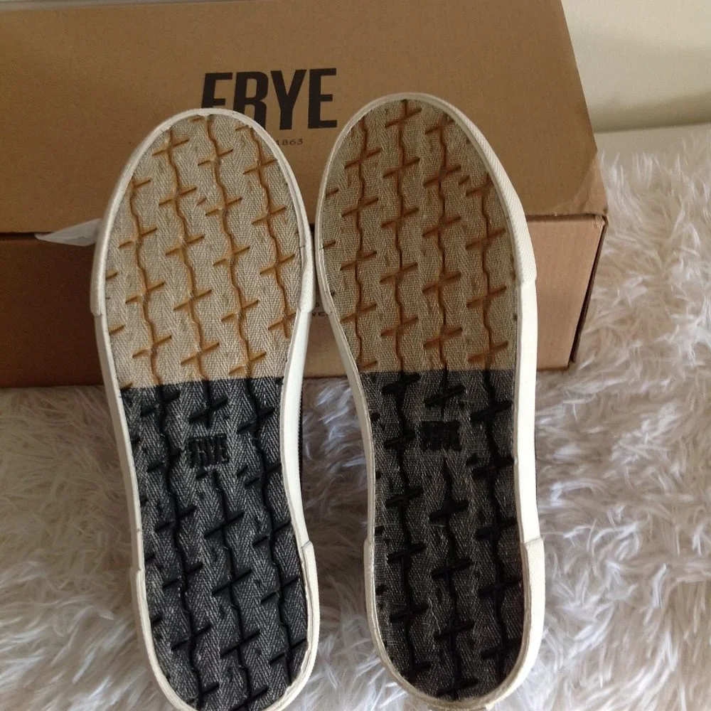 Frye Gia Canvas Low Lace Sneakers - Picture 10 of 12